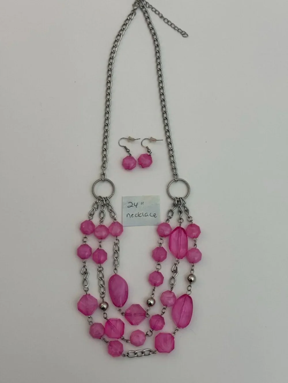 Lot of 11 pcs Paparazzi Jewelry Wooden & Beaded Necklace Sets Matching Earrings